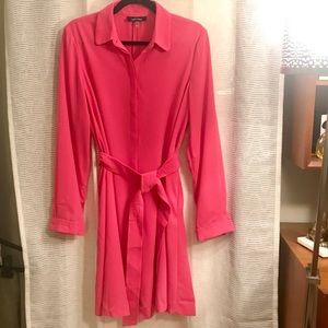 💥FLASH SALE! Nine West Pink Shirt Dress with Belt